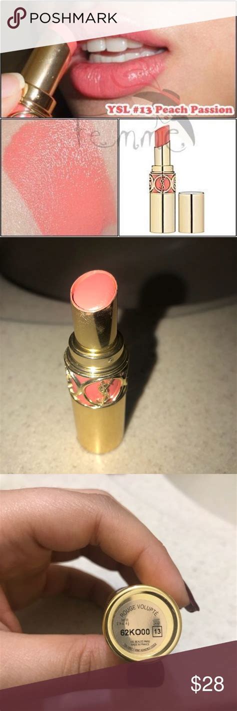 ysl 13 peach passion|YSL Peach Passion (13) Rouge Volupte Review & Swatches.